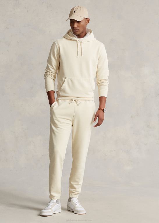 ecru Mænd Ralph Lauren fleece hættetrøje Z426B8507
