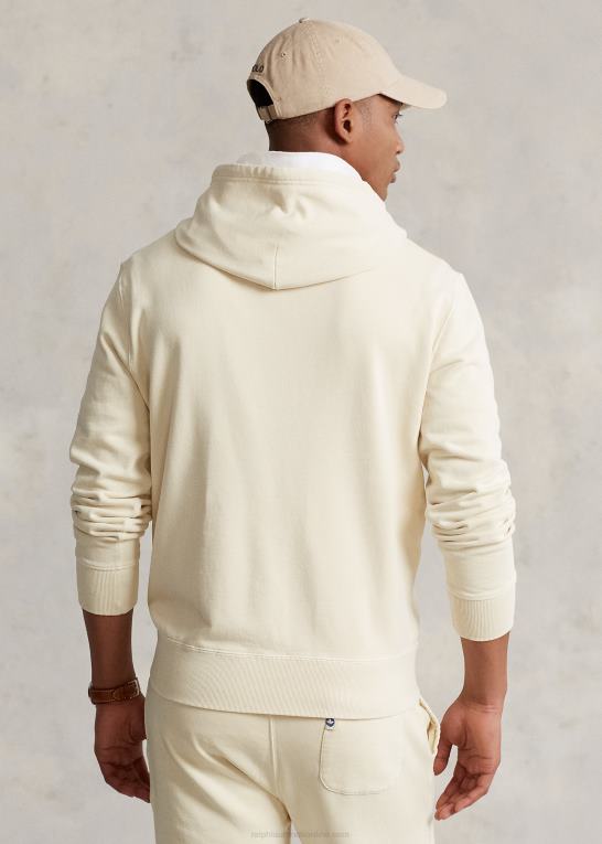 ecru Mænd Ralph Lauren fleece hættetrøje Z426B8507
