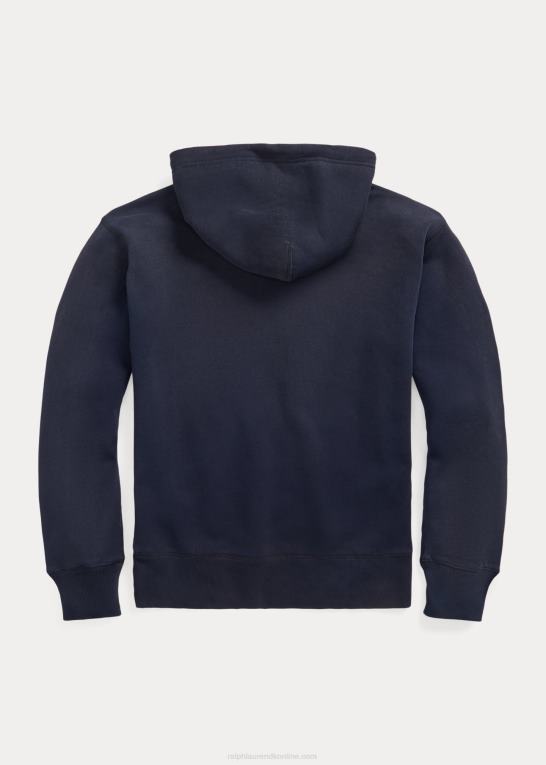 falmet flåde Mænd Ralph Lauren logo fleece hættetrøje Z426B1718