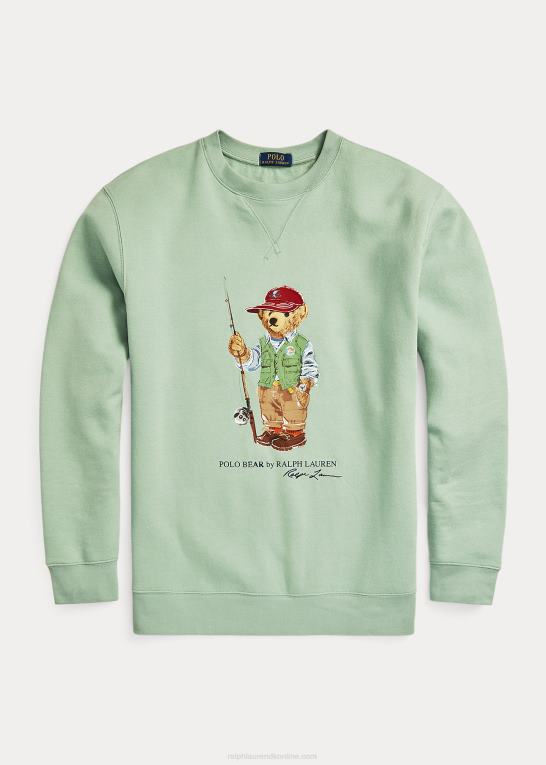 falmet myntefiskerbjørn Mænd Ralph Lauren polo bear fleece sweatshirt Z426B1628