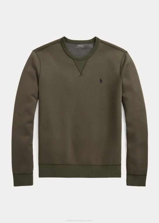 firma oliven Mænd Ralph Lauren Merlet dobbeltstrikket sweatshirt Z426B1084