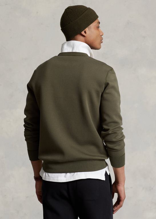 firma oliven Mænd Ralph Lauren Merlet dobbeltstrikket sweatshirt Z426B1084