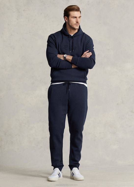 flyverflåde Mænd Ralph Lauren logo-præget dobbeltstrikket hættetrøje Z426B1378