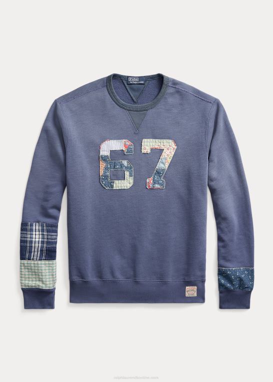 gammel kgl Mænd Ralph Lauren patchwork fleece sweatshirt Z426B8504