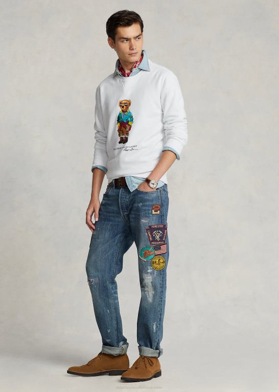 hvid Mænd Ralph Lauren polo bear fleece sweatshirt Z426B1063