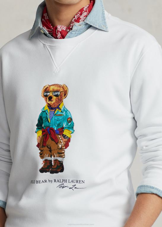 hvid Mænd Ralph Lauren polo bear fleece sweatshirt Z426B1063