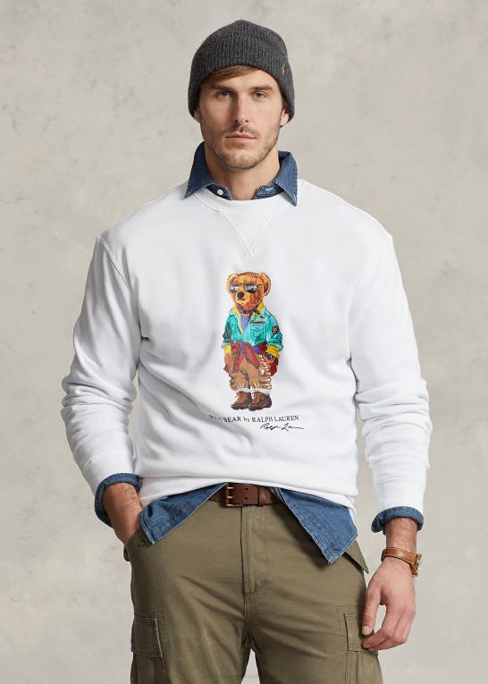 hvid Mænd Ralph Lauren polo bear fleece sweatshirt Z426B1678