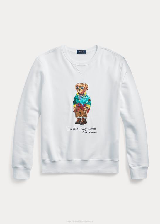 hvid Mænd Ralph Lauren polo bear fleece sweatshirt Z426B1678
