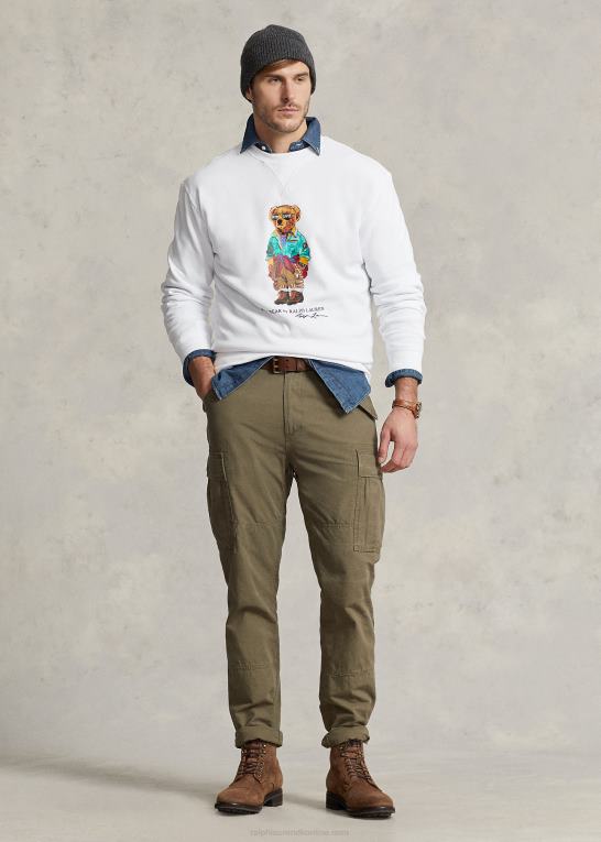 hvid Mænd Ralph Lauren polo bear fleece sweatshirt Z426B1678