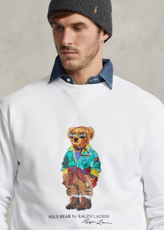 hvid Mænd Ralph Lauren polo bear fleece sweatshirt Z426B1678