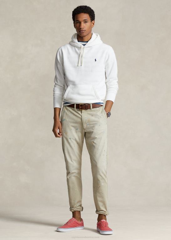 hvid Mænd Ralph Lauren rl fleece hættetrøjen Z426B398