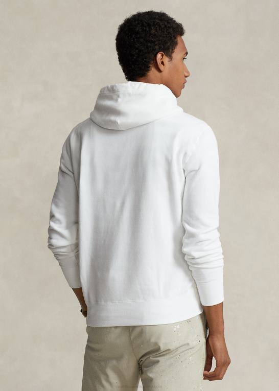 hvid Mænd Ralph Lauren rl fleece hættetrøjen Z426B398