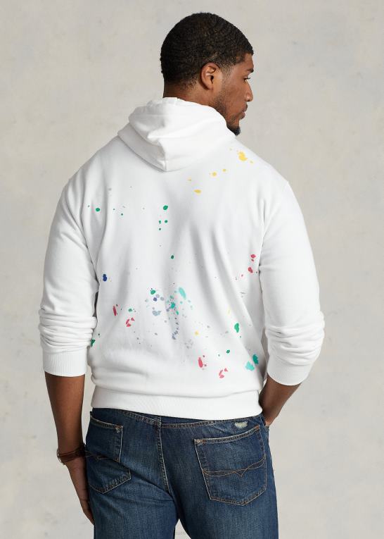 hvid butiksbjørn Mænd Ralph Lauren polo bear fleece hættetrøje Z426B1663