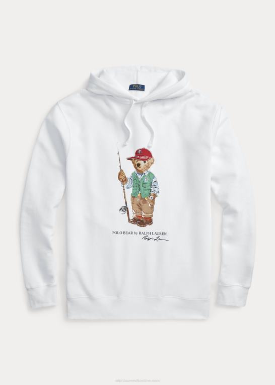 hvid fiskebjørn Mænd Ralph Lauren polo bear fleece hættetrøje Z426B1668