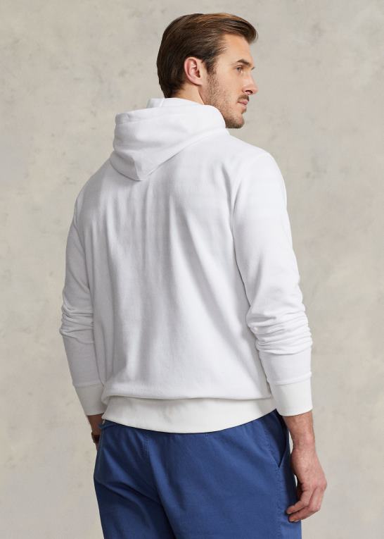hvid fiskebjørn Mænd Ralph Lauren polo bear fleece hættetrøje Z426B1668