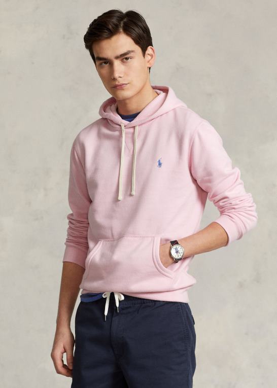 karmel pink Mænd Ralph Lauren rl fleece hættetrøjen Z426B403