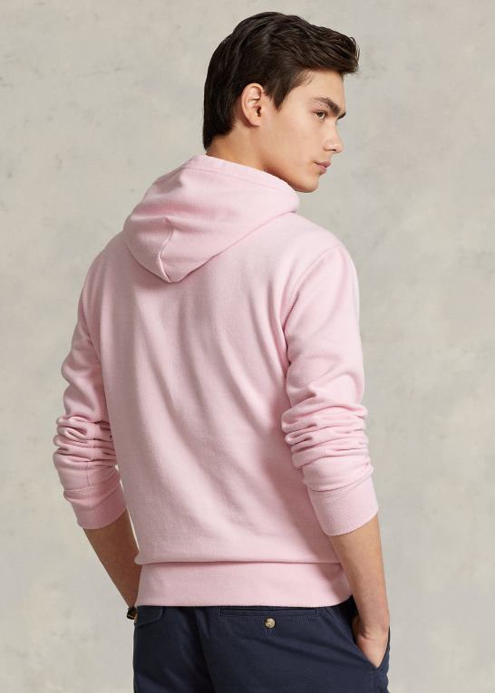 karmel pink Mænd Ralph Lauren rl fleece hættetrøjen Z426B403