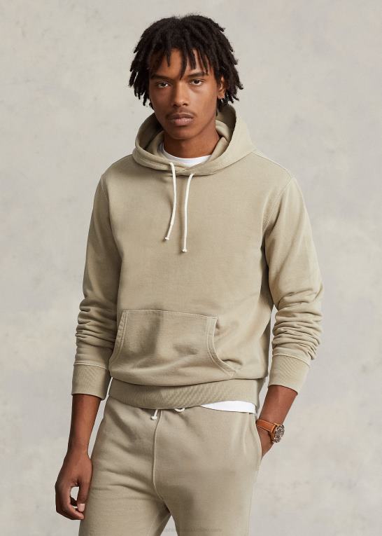 klassisk kaki Mænd Ralph Lauren fleece hættetrøje Z426B8506
