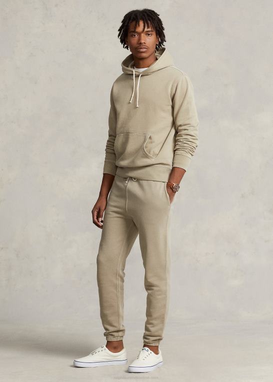 klassisk kaki Mænd Ralph Lauren fleece hættetrøje Z426B8506