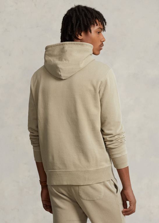 klassisk kaki Mænd Ralph Lauren fleece hættetrøje Z426B8506