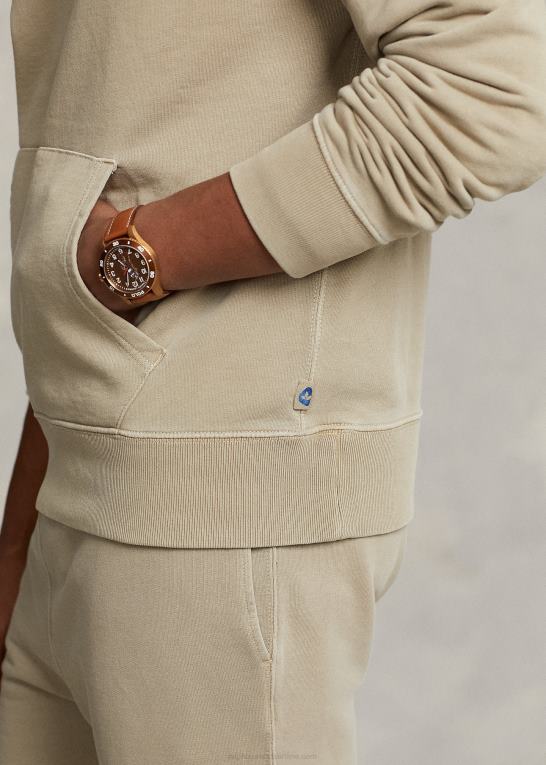 klassisk kaki Mænd Ralph Lauren fleece hættetrøje Z426B8506