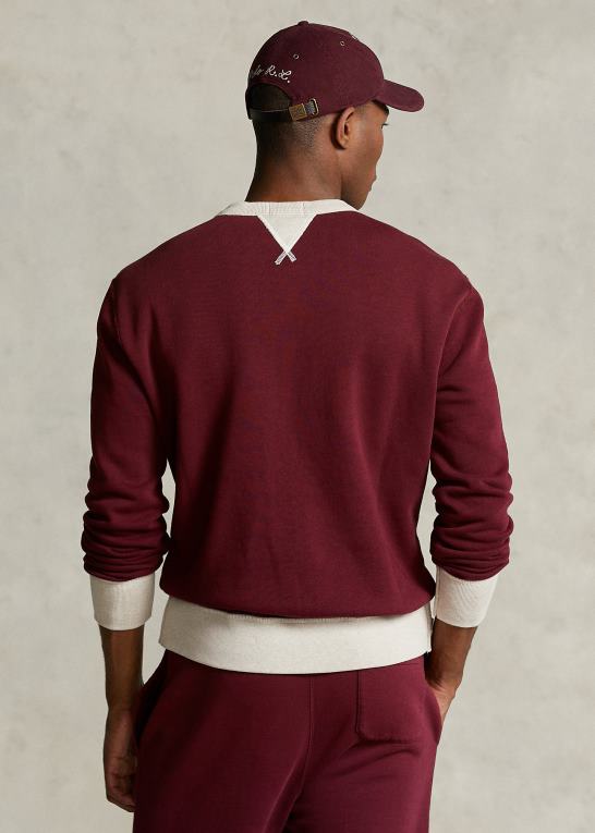 klassisk vin Mænd Ralph Lauren morehouse-kollektionen logo sweatshirt Z426B1232