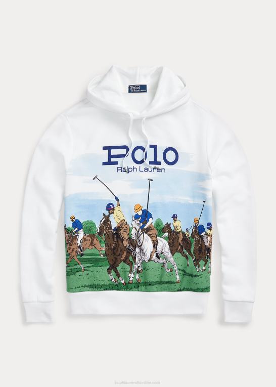 klub naturskønt Mænd Ralph Lauren polo match fleece hættetrøje Z426B8647