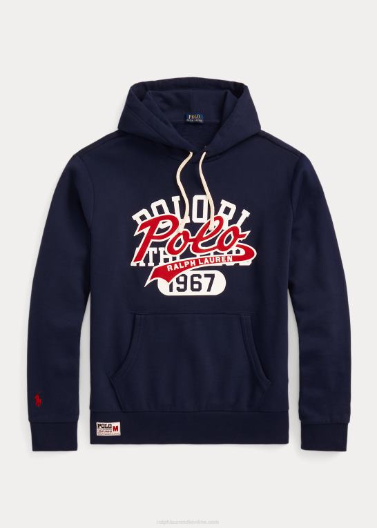krydstogtflåde Mænd Ralph Lauren hættetrøje i fleece med stablet logo Z426B871