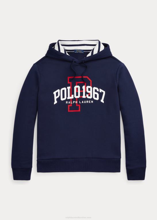 krydstogtflåde Mænd Ralph Lauren logo fleece hættetrøje Z426B8590