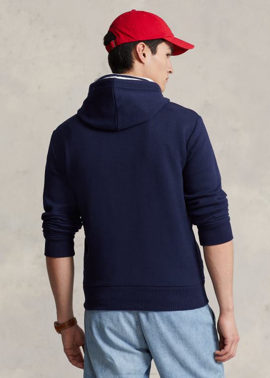 krydstogtflåde Mænd Ralph Lauren logo fleece hættetrøje Z426B8590