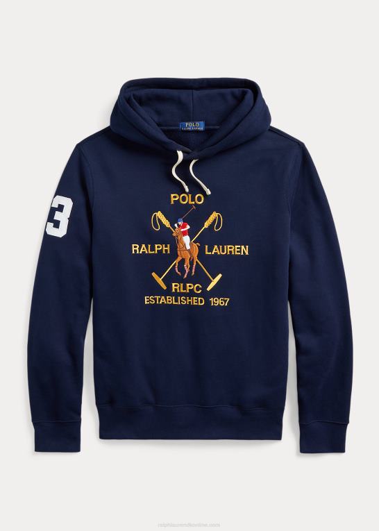 krydstogtflåde Mænd Ralph Lauren stor polo crest fleece hættetrøje Z426B1152
