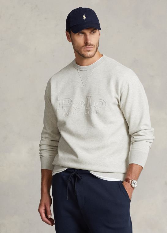 let sportslyng Mænd Ralph Lauren logo-præget dobbeltstrikket sweatshirt Z426B1395