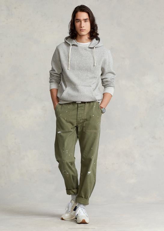 loftlyng Mænd Ralph Lauren tøj-farvet fleece hættetrøje Z426B630