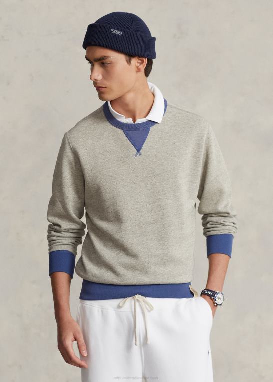 loftlyng/gammel kgl Mænd Ralph Lauren tofarvet fleece sweatshirt Z426B1133