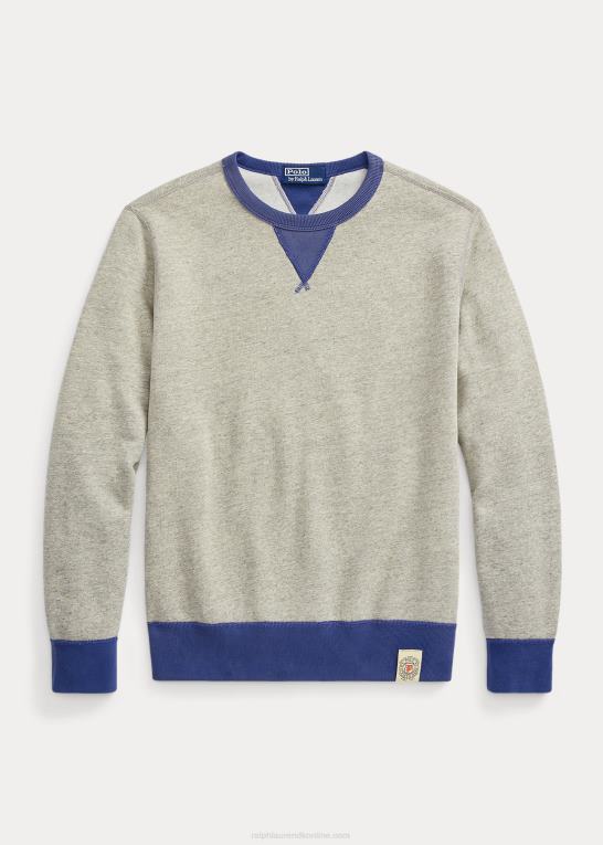 loftlyng/gammel kgl Mænd Ralph Lauren tofarvet fleece sweatshirt Z426B1133