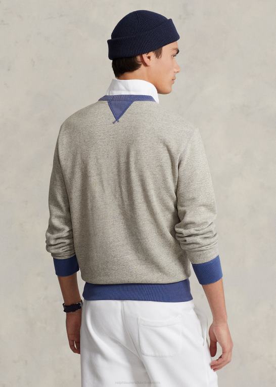 loftlyng/gammel kgl Mænd Ralph Lauren tofarvet fleece sweatshirt Z426B1133