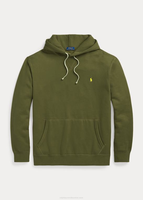 mørk salvie Mænd Ralph Lauren rl fleece hættetrøjen Z426B1580