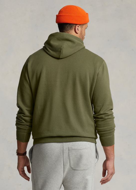 mørk salvie Mænd Ralph Lauren rl fleece hættetrøjen Z426B1580