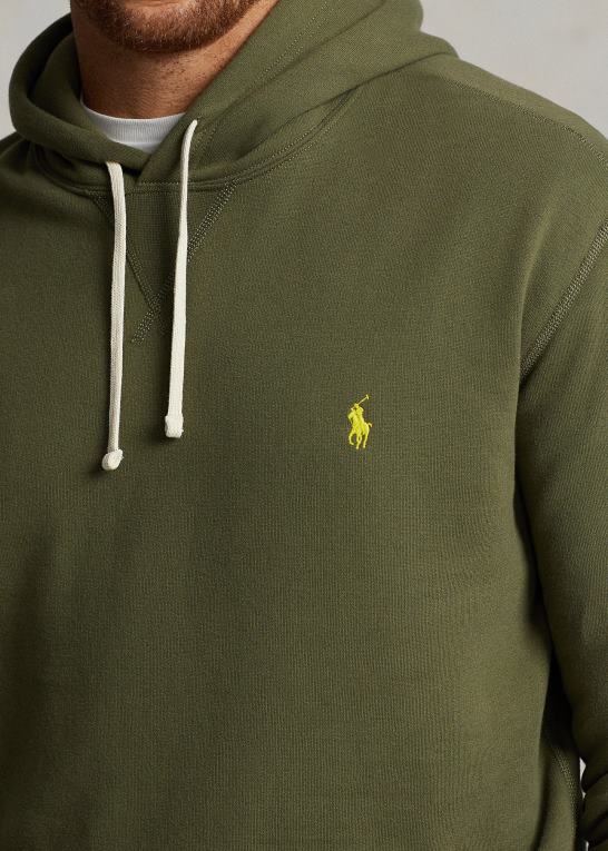 mørk salvie Mænd Ralph Lauren rl fleece hættetrøjen Z426B1580