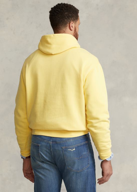 majs gul Mænd Ralph Lauren rl fleece hættetrøjen Z426B1586