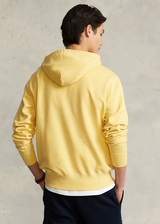 majs gul Mænd Ralph Lauren rl fleece hættetrøjen Z426B8574