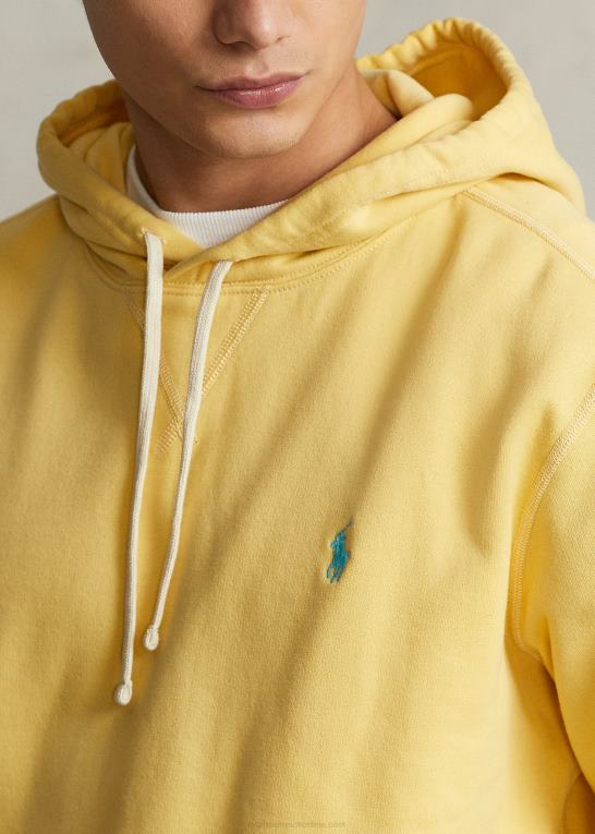 majs gul Mænd Ralph Lauren rl fleece hættetrøjen Z426B8574