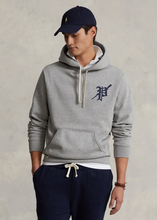 og over lyng Mænd Ralph Lauren fleece grafisk hættetrøje Z426B8436