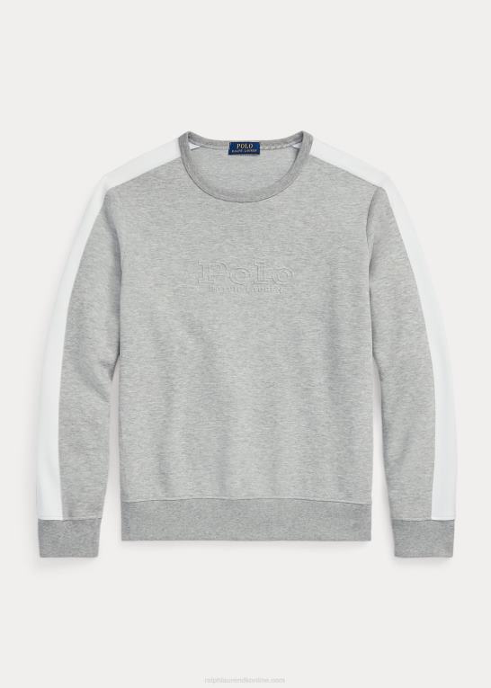 og over lyng Mænd Ralph Lauren logo mesh dobbeltstrikket sweatshirt Z426B1021