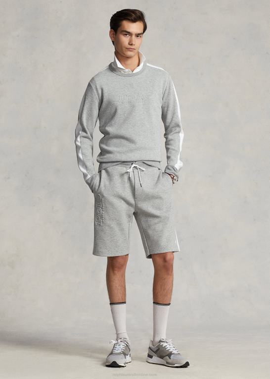 og over lyng Mænd Ralph Lauren logo mesh dobbeltstrikket sweatshirt Z426B1021