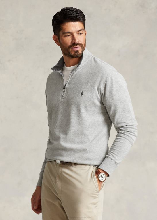 og over lyng Mænd Ralph Lauren luksus jersey pullover med kvart lynlås Z426B1673