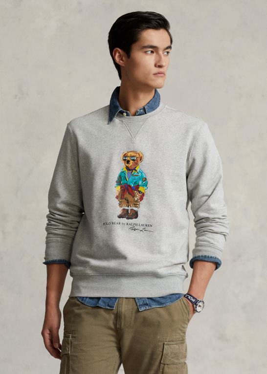 og over lyng Mænd Ralph Lauren polo bear fleece sweatshirt Z426B1062