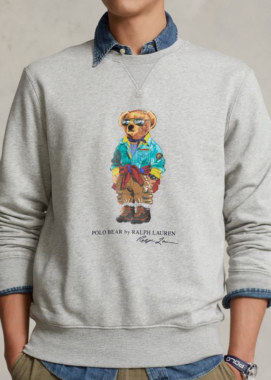 og over lyng Mænd Ralph Lauren polo bear fleece sweatshirt Z426B1062