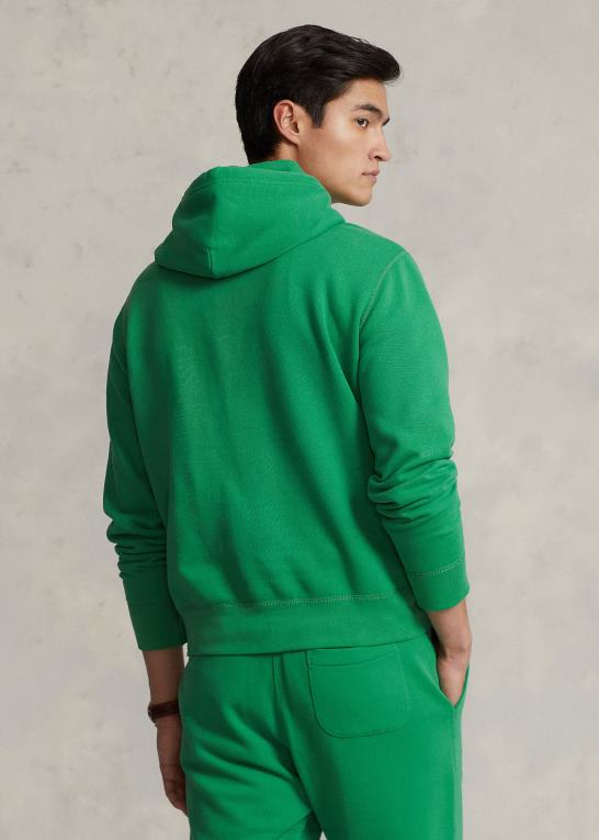 optisk grøn Mænd Ralph Lauren rl fleece hættetrøjen Z426B404