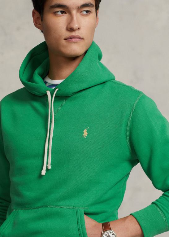 optisk grøn Mænd Ralph Lauren rl fleece hættetrøjen Z426B404